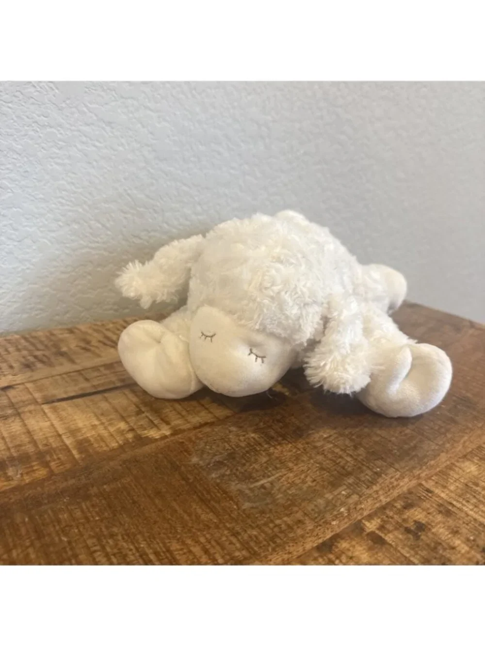 Baby Gund White Winky Sheep Lamb Plush Stuffed Animal Sleeping Eyes 4057005 12